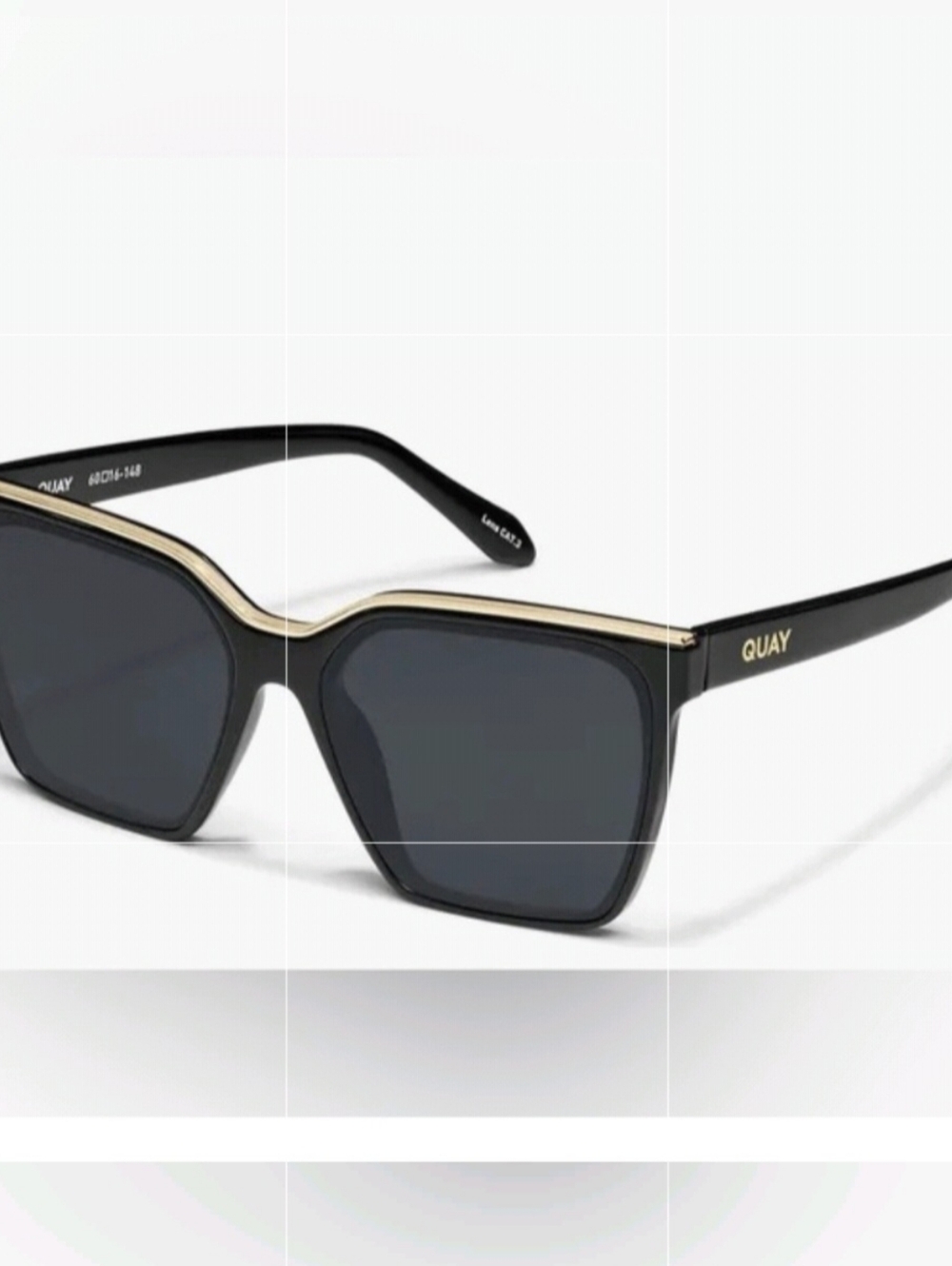 Quay Level Up Black/Gold/Smoke Polarized - Picture 2 of 4